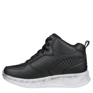 Ghete băieți Skechers S-Lights Remix Black - Img 3