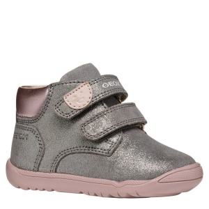Ghete fete Geox Macchia Girl Grey Rose — vedere în perspectivă