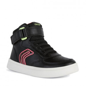 Ghete Fete J Djrock Black Fuchsia colectia Geox Respira