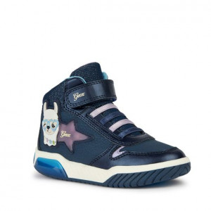 Geox Ghete Fete J Inek G.C Navy Lilac incaltaminte copii bigstep