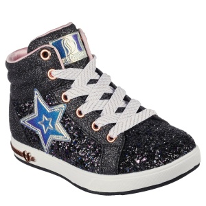 Ghete fete Skechers Shoutouts Black - Img 2