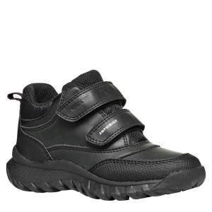 Ghete impermeabile băieți Geox Simbyos Boy B Abx Black — vedere în perspectivă