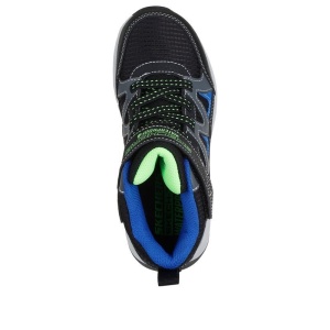 Ghete impermeabile baieti Skechers Storm Blazer Drizzle Squad Black L, talpa anti alunecare din cauciuc, captuseala calduroasa din material textil, inchidere reglabila cu scai, protectie varf