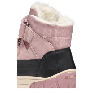 Ghete impermeabile îmblănite fete Geox Omar Girl Wpf Black Rose - B462LC/022FU/C0724 - detaliu