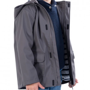 Jacheta de ploaie W10254 Euri Gris - Img 2