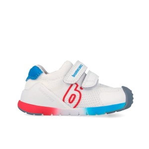 Biomecanics Pantofi baieti 262137-A316 Blanco Y Rojo încălțăminte primii pasi bigstep