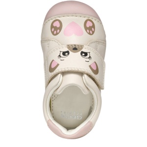 Pantofi bebeluși Geox Tutim Lt Ivory Lt Rose — vedere de sus
