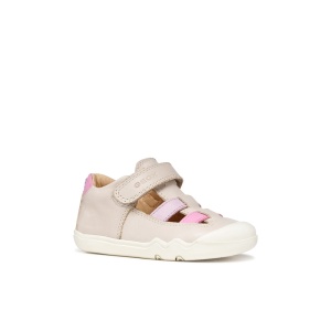 Pantofi decupati fete Steppieup Ivory Pink - Img 3