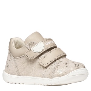 Pantofi fete Geox Macchia Girl Beige — vedere în perspectivă