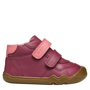 Pantofi fete Geox Steppieup Girl Dk Purple Dk Pink