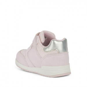 Geox Pantofi Fete Rishon G.A Pink Silver incaltaminte copii bigstep