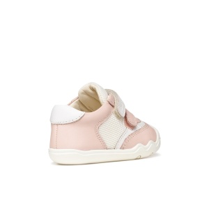 Geox Pantofi fete Steppieup Girl Lt Rose White B6563A-08514-C8W1Z încălțăminte primii pasi bigstep