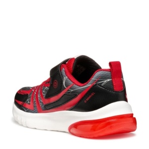 Geox Pantofi sport baieti Ciberdron Boy Black Red J55LBG-014CE-C0048