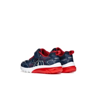 Geox Pantofi sport baieti Ciberdron Boy Navy Red încălțăminte copii bigstep