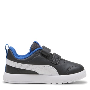 Pantofi sport băieți Courtflex V3 V Inf Dusky Gray PUMA White — vedere laterală opusă