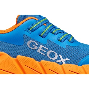 Geox Pantofi sport baieti Flexyper Fast Boy Lt Blue Orange  J46N1A-0149J-C0573 incaltaminte copii bigstep