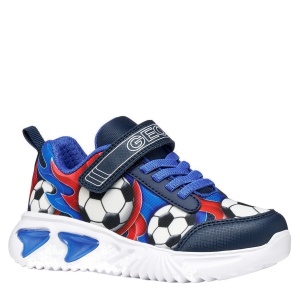 Pantofi sport băieți Geox Assister Navy Royal — vedere în perspectivă