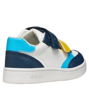 Pantofi sport băieți Geox Eclyper Boy Lt Navy White — vedere din față