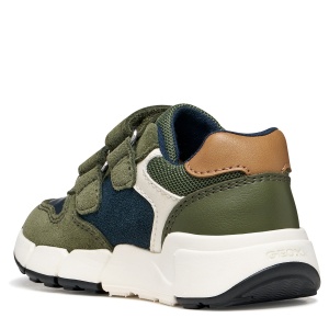 Pantofi sport băieți Geox Flexyper Mini Boy Musk/Cognac - B656GC/05422/CB36N - spate