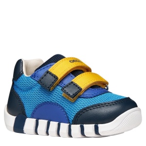 Pantofi sport băieți Geox Iupidoo Boy Azure Navy — vedere în perspectivă