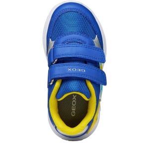 Pantofi sport băieți Geox Sprintye Boy Royal Yellow — vedere de sus