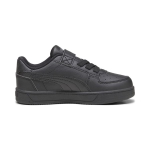 Pantofi sport baieti Puma Caven 2.0 AC+ PS Black 393839-01, negri, inchidere cu scai si siret elastic, potriviti pentru scoala, uniforma, stil casual sau evenimente speciale