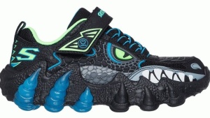 Pantofi sport baieti Skech-O-Saurus Lights Black L - Img 2