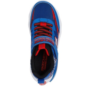 Pantofi sport băieți Skechers Creature Crawlers Blue Red — vedere de sus