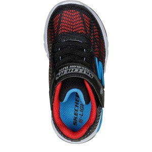 Pantofi sport băieți Skechers Flex Glow Elite Black Red - Img 4
