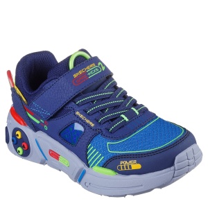 Pantofi sport băieți Skechers Game Kicks Gametronix 2.0 Navy — vedere în perspectivă