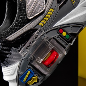 Skechers Pantofi sport baieti Skechers Garage L 402150L/BBOR cu două mașinuțe de jucărie incluse