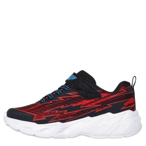 Pantofi sport băieți Skechers Light Storm 2.0 Black Red - Img 3
