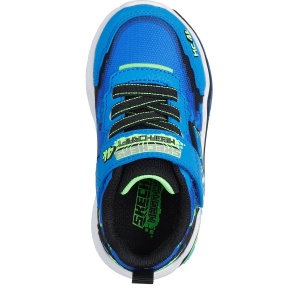 Pantofi sport băieți Skechers Mega Scene Blue Lime — vedere de sus