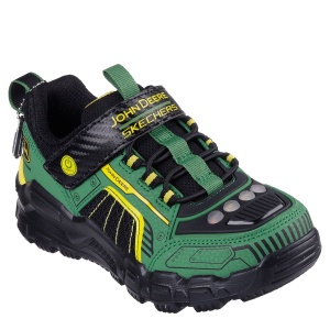 Pantofi sport băieți Skechers Rugged Brights Green Black - vedere în perspectivă - 407061L/GNBK