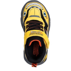Pantofi sport băieți Skechers Thermo Flash Truck Trooper Yellow - vedere de sus - 402307N/YLBK