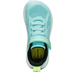 Pantofi sport barefoot fete Geox Foot-Run Girl Watersea Acid Green — vedere de sus