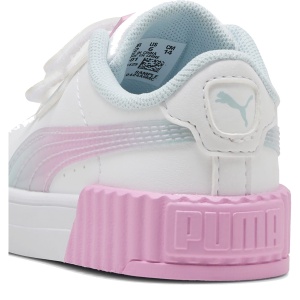 Pantofi sport fete Carina 3.0 Faded Glow V Inf PUMA White-Mauve Glow - detaliu călcâi - 407502/01