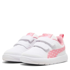 Pantofi sport fete Courtflex V3 Dotty V Inf PUMA White Pink