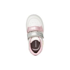 Geox Pantofi sport fete Eclyper Optic White Lt Lilac B655MB-000BC-C1R8S încălțăminte copii bigstep