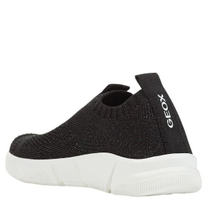 Pantofi sport fete Geox Aril G.E Black - vedere din spate - J25DLE/0007Q/C9999