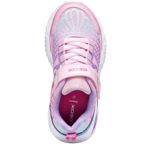 Pantofi sport fete Geox Assister Girl Pink Lilac — vedere de sus