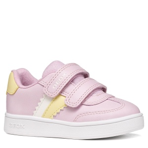 Pantofi sport fete Geox Eclyper Girl Pink/Lt Yellow - B665MA/000BC/CE82M - față