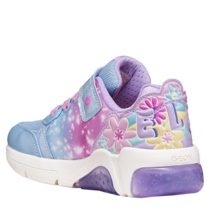 Pantofi sport fete Geox Fadinlight Lilac Sky — vedere din spate