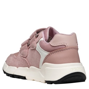 Pantofi sport fete Geox Flexyper Mini Girl Old Rose - vedere din spate - B656NA/05422/C8014