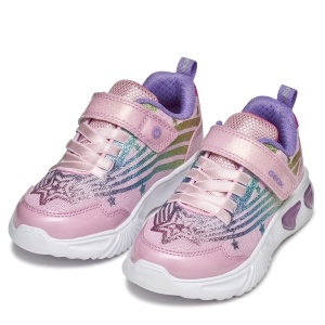 Pantofi sport fete Geox J Assister Girl Pink Multicolour - J56E9B/0ASKN/C8206 - perechea