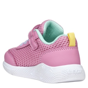 Pantofi sport fete Geox Sprintye Girl Pink Watersea — vedere din spate