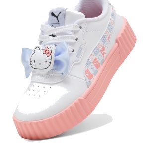 Pantofi sport fete Puma Carina 3.0 HK FR PS Whte Pink — vedere în perspectivă