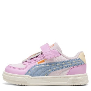 Pantofi sport fete Puma Caven III DORA AC+ Inf Mauve Glow-Chambray Blue-Powder Pink - vedere laterală - 407725/01