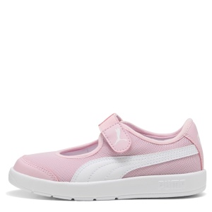 Pantofi sport fete Puma Courtflex v3 Lina V PS Rose Mauve - vedere laterală - 400578/02