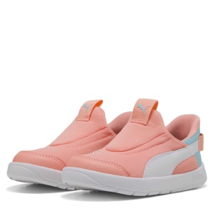 Pantofi sport fete Puma Courtflex v3 Sliptech Inf Pink